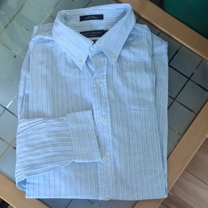 Daniel Cremieux Light Blue Striped Dress Shirt